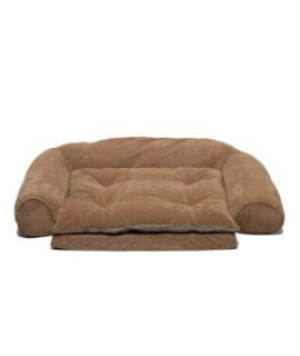 Carolina Pet 015310 Ortho Sleeper Comfort Couch with Removable Cushion - Chocolate, Small