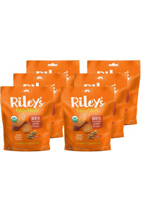 Riley's Organics Sweet Potato Small Bone Dog Treats 6 Pack 5 oz