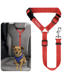 Bwogue Pet Dog Cat Seat Belts, Car Headrest Restraint Adjustable Safety Leads Vehicle Seatbelt Harness