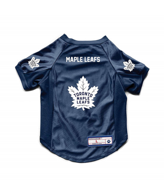 Littlearth Unisex-Adult NHL Toronto Maple Leafs Stretch Pet Jersey, Team color, Medium