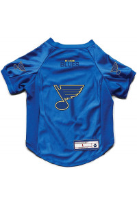 Littlearth Unisex-Adult NHL St Louis Blues Stretch Pet Jersey, Team color, Small