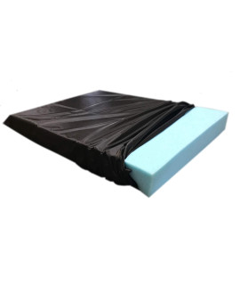 High Density Solid Blue Cooling Gel Infused Memory Foam Pad Dog Pet Bed + Internal Waterproof Cover (47x29x4 Inches (2pack))