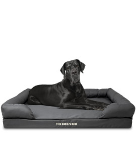 The Dogas Bed Orthopedic Dog Bed Xxl Grey 515X39, Premium Memory Foam, Pain Relief: Arthritis, Hip Elbow Dysplasia, Post Surgery, Lameness, Supportive, Calming, Waterproof Washable Cover
