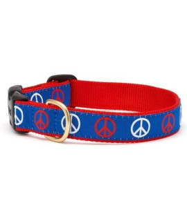 Up Country PCE-C-XL Peace Dog Collar XL Wide (1 Inch)