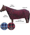 Schneiders Saddlery Dura-Tech Plaid Cashmelon Contour Horse Cooler Sheet | Acrylic Waffle Knit | Quickly Wicks Moisture | Helps Equine Coat Lay Down Smoothly | Various Sizes and Colors