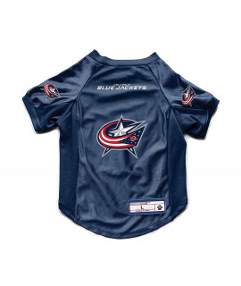 Littlearth Unisex-Adult NHL columbus Blue Jackets Stretch Pet Jersey, Team color, Small