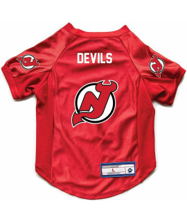 Littlearth Unisex-Adult NHL New Jersey Devils Stretch Pet Jersey, Team color, Large