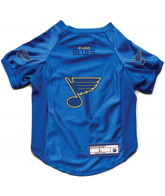 Littlearth Unisex-Adult NHL St Louis Blues Stretch Pet Jersey, Team color, Large