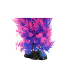 CNZ Aquarium Decor Fish Tank Decoration Ornament Artificial Plastic Plant Green 15.5-inch Pink/Purple, 2-Pack