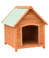 Vidaxl Dog House Solid Pine & Fir Wood 28.3X33.5X32.3