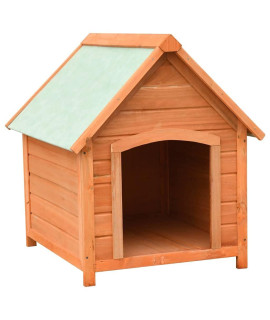 Vidaxl Dog House Solid Pine & Fir Wood 28.3X33.5X32.3