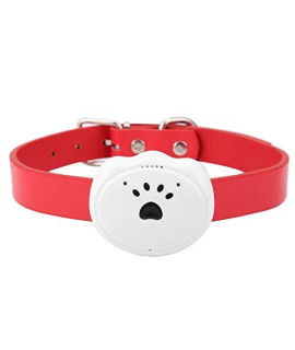 Pssopp Pet Tracking Collar WiFi GPS Pet Tracker Anti-Lost GPS Locating Pet Tracker Waterproof Cat Dog Smart Collar with Dangerous Area Alarming(White)