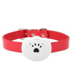 Pssopp Pet Tracking Collar WiFi GPS Pet Tracker Anti-Lost GPS Locating Pet Tracker Waterproof Cat Dog Smart Collar with Dangerous Area Alarming(White)