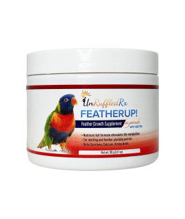 UnRuffledRx FeatherUp Bird Multivitamin with Biotin for Beautiful Plumage - 90 gm - 240 Servings