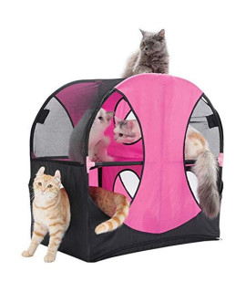 Xdyff Cat Furniture Toy And Bed Cat Tunnel Removable Composite Cat Litter Comfortable Cat Furniture Cat Condo Stable Cat Hammock Cat Tree Scratcher Activity Centre
