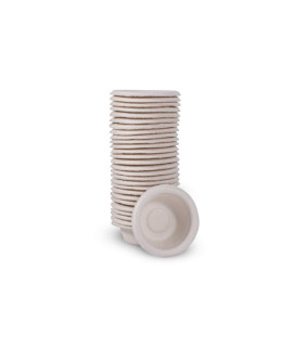 Pangea Small Biodegradable gecko Food Water cups 100 ct, tan (SPc-100)