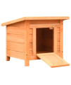 Vidaxl Cat House Solid Pine & Fir Wood 19.7X18.1X17.1