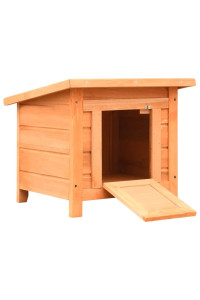Vidaxl Cat House Solid Pine & Fir Wood 19.7X18.1X17.1