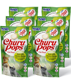 Inaba Churu Pops Moist And Chewy Cat Treat Tuna With Chicken Recipe 24 Tubes