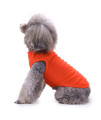 Shirts for Dog, Chol&Vivi Blank Dog Clothes T Shirt Vest Soft and Thin, 2pcs Blank Shirts Clothes Fit for Extra Small Medium Large Extra Large Size Dog Puppy, Large Size, Red and Orange