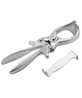 Castration Plier, Stainless Steel Castration Forceps Emasculate Castration Tools for Bulls Calves Cattle