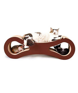 Zcp Cat Scratcher Lounge Cat Scratch Board Curved Radiant Shape Corrugated Paper Cat Claw Cat Toy Large Size