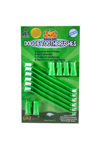 New combo Pack of Finger and Dual-Ended Long Dog & cat Toothbrush Pet Safe Super Soft Bristles for Pet Dental & Oral care Teeth & gums (6 Long & 6 Finger)