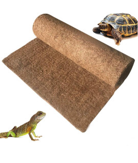 BLSMU Reptile carpet,coconut Fiber Substrate,Lizard cage Mat,coco Fiber Liner,Snake Bedding,Natual coconut Fiber carpet for Bearded Dragon,Turtles,Iguana,Tortoises (354 x 157)