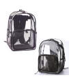 POPETPOP Pet Carrier Backpack Cat Dog Carrier Backpack Travel Bag for Traveling Hiking Camping (Black)