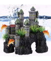 Pssopp Simulation Castle Aquarium Decoration Resin Hide Cave Fish Tank Ornaments Details Landscaping