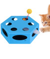 cat Toys for Indoor cats, Electronic Automated cat Toys with Mouse Tail catnip Ball, Interactive cat Toys with Battery, Exerciser Entertainment Hunting for Kitty Pet, Auto Shut OffA