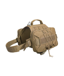 Excellent Elite Spanker Dog Pack Hound Dog Saddle Bag Backpack For Travel Camping Hiking Medium & Large Dog With 2 Capacious Side Pockets(Cob)