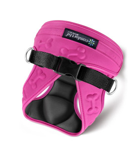 Metric USA comfort Fit Step in Dog Harness Easy to Put on Adjustable Puppy Harness Padded Soft Vest Harness for Small and Medium Dogs Under 30 lbs, Pink, L, chest 19-24A