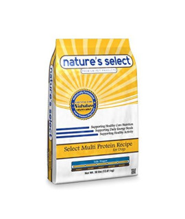 Nature's Select Multi Protein Recipe - Chicken, Beef & Pork, All Stages Dry Dog Food (5 LBs)