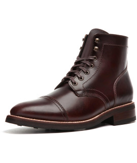 Thursday Boot company MenAs captain cap Toe Leather Boots, Brown, 105