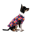 Gold Paw Stretch Fleece Dog Coat - Soft, Warm Dog Clothes, Stretchy Pet Sweater - Machine Washable, Eco Friendly - All Season - Sizes 2-33, Summer Mod, Size 12