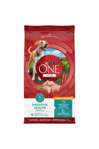 Purina ONE Dog Digestive Support, Natural Dry Dog Food, +Plus Digestive Health Formula - 8 Pound (Pack of 4)