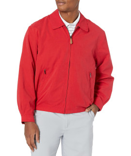 LONDON FOg Mens Auburn Zip-Front golf Jacket (Regular Big Sizes), True Red, Large Tall