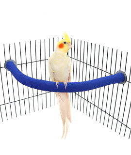Wontee Bird Perches Bird Cage Sand Perch Stand for Budgies Parakeets Cockatiels Conures (Random Color) (90 Degrees)