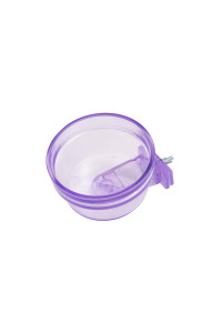 Lixit Quick Lock Cage Bowls for Small Animals and Birds. (20oz, Purple)