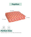 Molly Mutt Medium to Large Dog Bed Cover - Papillon Print - Measures 27?36?5? - 100% Cotton - Durable - Breathable - Sustainable - Machine Washable Dog Bed Cover