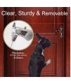 In hand Clear Door Scratch Protector, Deluxe Pet Door Scratch Shield Protect Your Doors & Walls, Heavy Duty Flexible Door Guard Cover