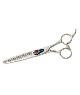 Kenchii Five Star Offset Handle Dog Grooming Shears 46 Tooth Thinning Texturizing Grooming Shear (46 Tooth Thinner, Straight)