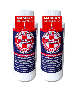 Ring Out - Spray for Skin Irritants on Animals. For Cats, Dog, Sheep, Goats, Cattle , Horses, All Pets & Livestock 4 oz. Make 32 oz (2 pack)