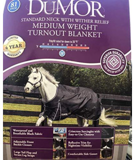 Dumor Medium Weight Turnout Horse Blanket 81"