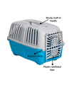 Midwest Spree Travel Pet Carrier | Hard-Sided Pet Kennel Ideal for XS Dog Breeds, Small Cats & Small Animals | Dog Carrier Measures 22.3L x 14.2 W x 15H - Inches| Great for Short Trips to The Vet