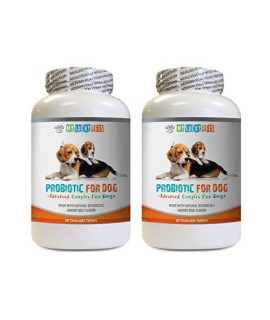 MY LUCKY PETS LLC Dog probiotics itching - Dog PROBIOTICS - Bad Breath and Passing Gas Solution - Oral Health - Dog probiotic Organic - 2 Bottles (120 Treats)