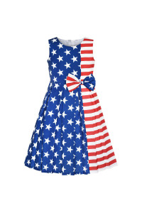 girls Dress American Flag National Day Party Dress Size 14