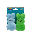 Peeps for Pets Plush Bunny Toys for Dogs, Blue and green, Mini - 2 Pack Plush Dog Toys Fun Way to Keep Your Pet Entertained for Hours Squeaky Dog Toys for Easter or Everyday Use