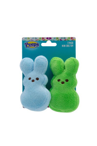 Peeps for Pets Plush Bunny Toys for Dogs, Blue and green, Mini - 2 Pack Plush Dog Toys Fun Way to Keep Your Pet Entertained for Hours Squeaky Dog Toys for Easter or Everyday Use